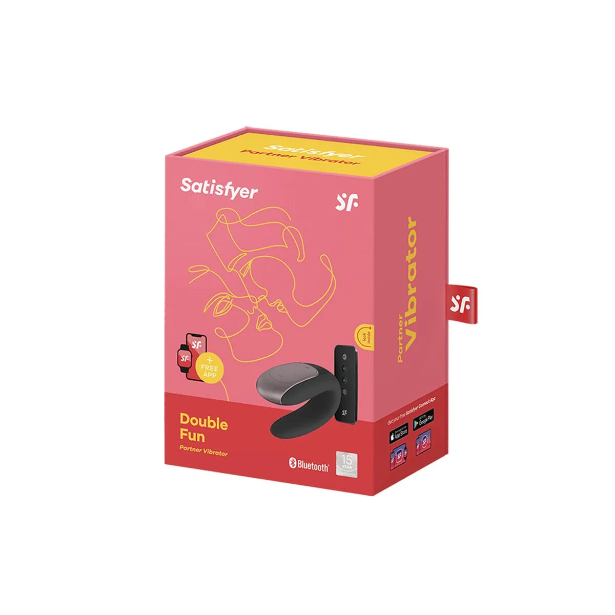 Double Fun Partner Vibrator Schwarz von Satisfyer Connect | Fesselliebe.de