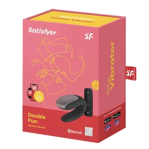 Double Fun Partner Vibrator Schwarz von Satisfyer Connect