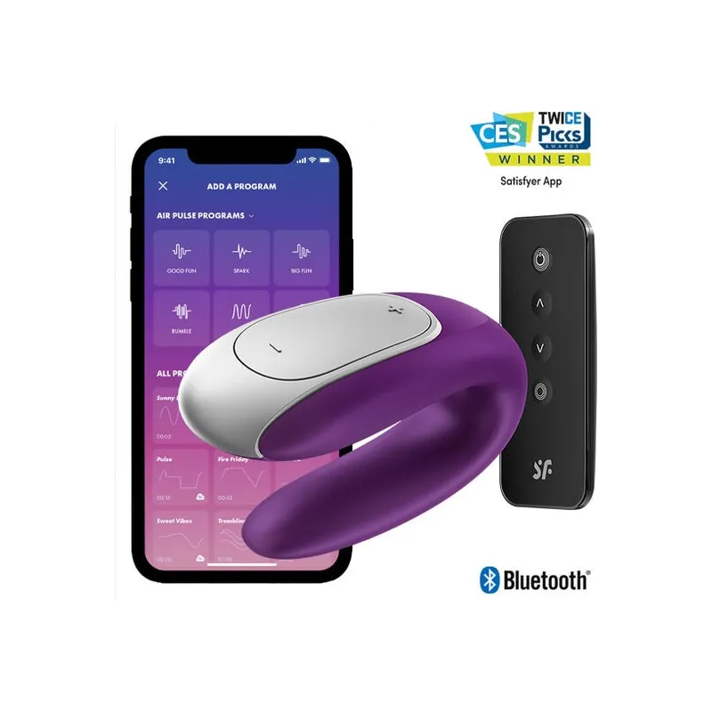 Double Fun Partner Vibrator Lila von Satisfyer Connect | Fesselliebe.de