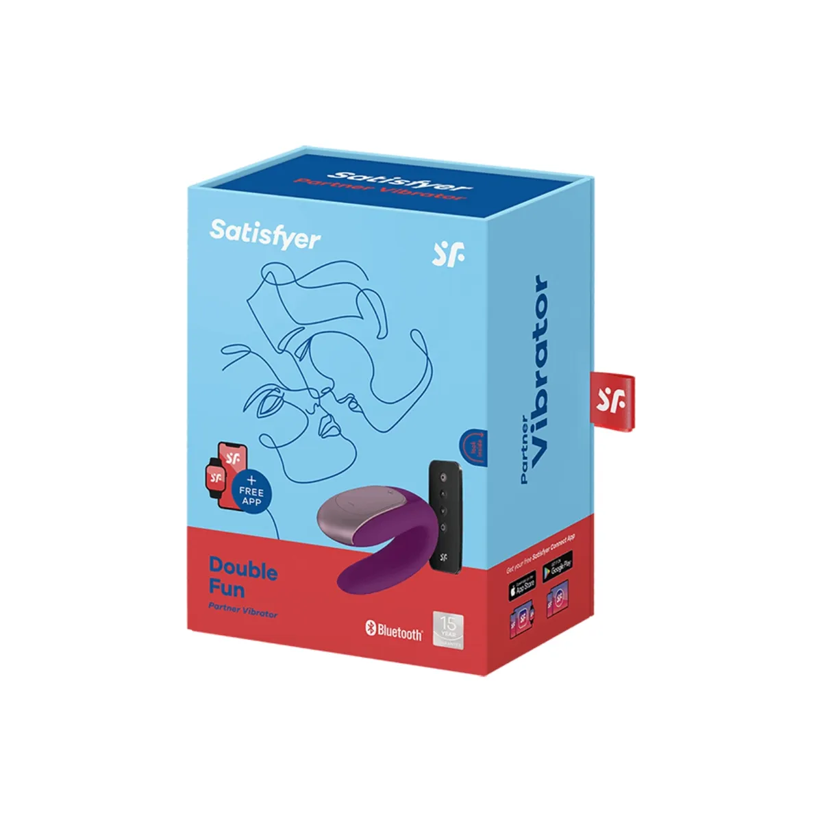 Double Fun Partner Vibrator Lila von Satisfyer Connect | Fesselliebe.de