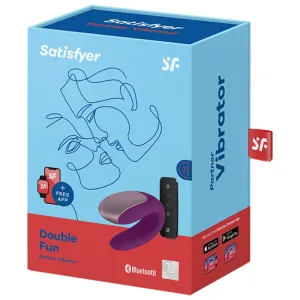 Double Fun Partner Vibrator Lila von Satisfyer Connect