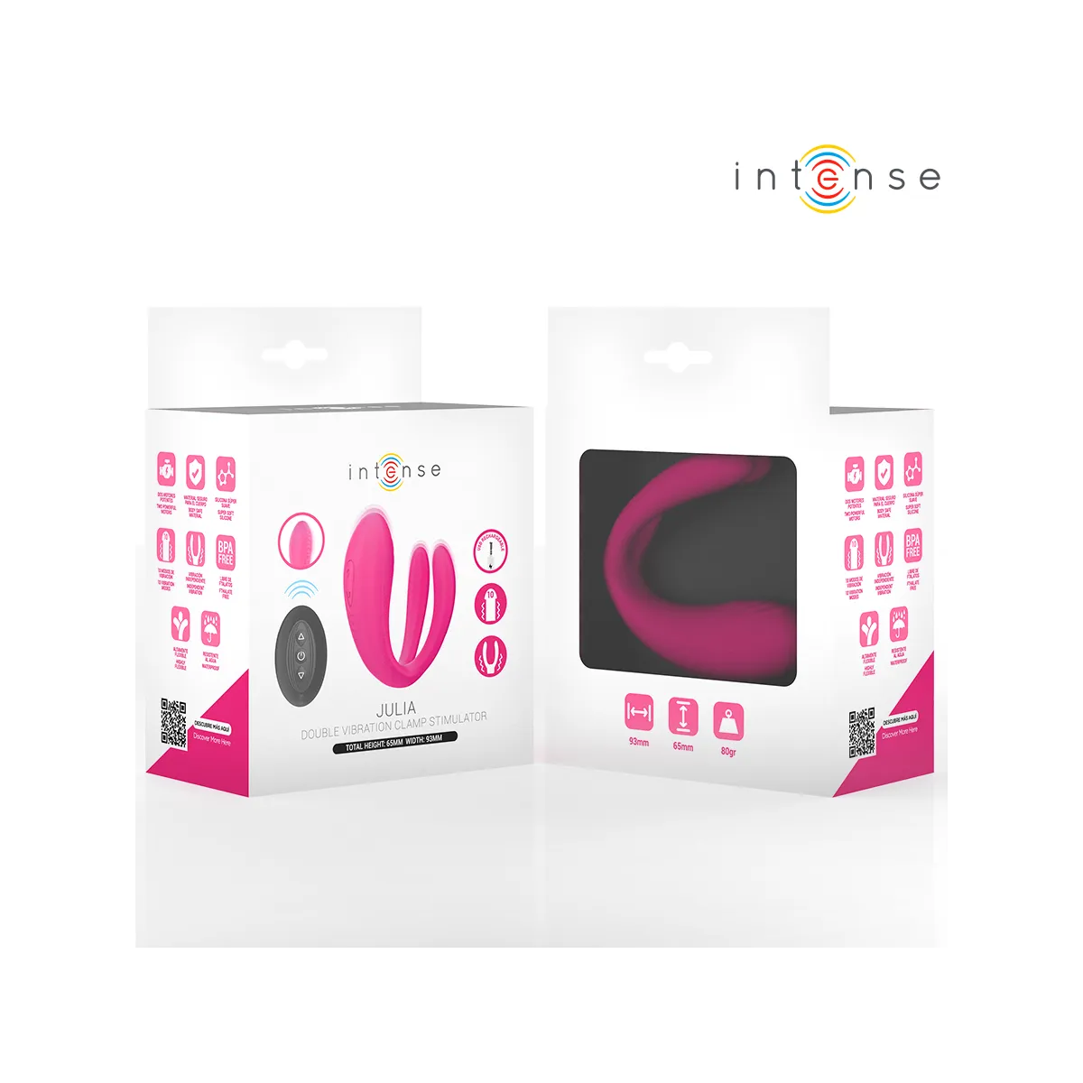 Julia Doppelvibrator-Klemmenstimulator mit Fernbedienung von Intense Couples Toys | Fesselliebe.de