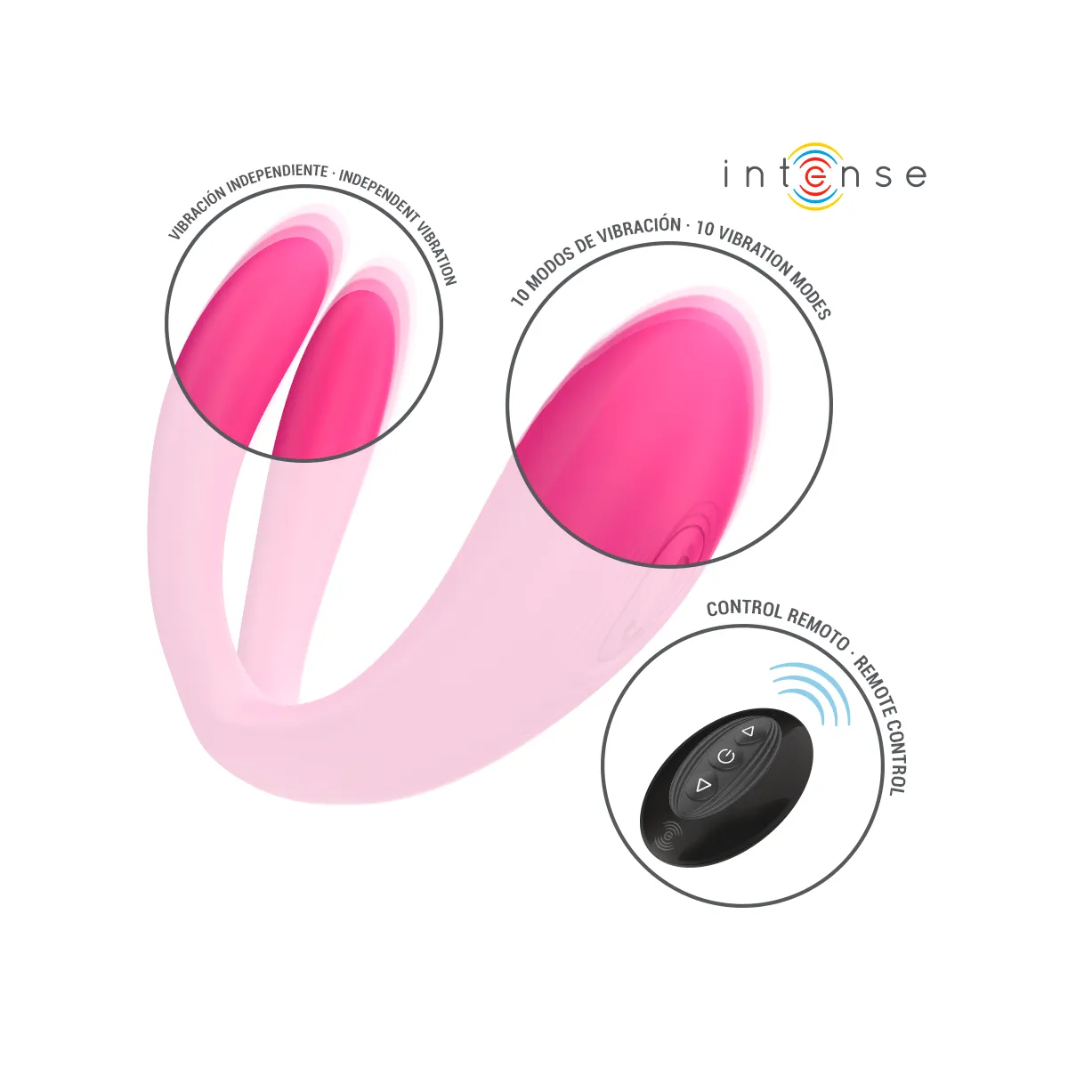 Julia Doppelvibrator-Klemmenstimulator mit Fernbedienung von Intense Couples Toys | Fesselliebe.de