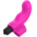 Neonpinker Fingerhut-Vibrator Xmas Edition von Ohmama Vibrators