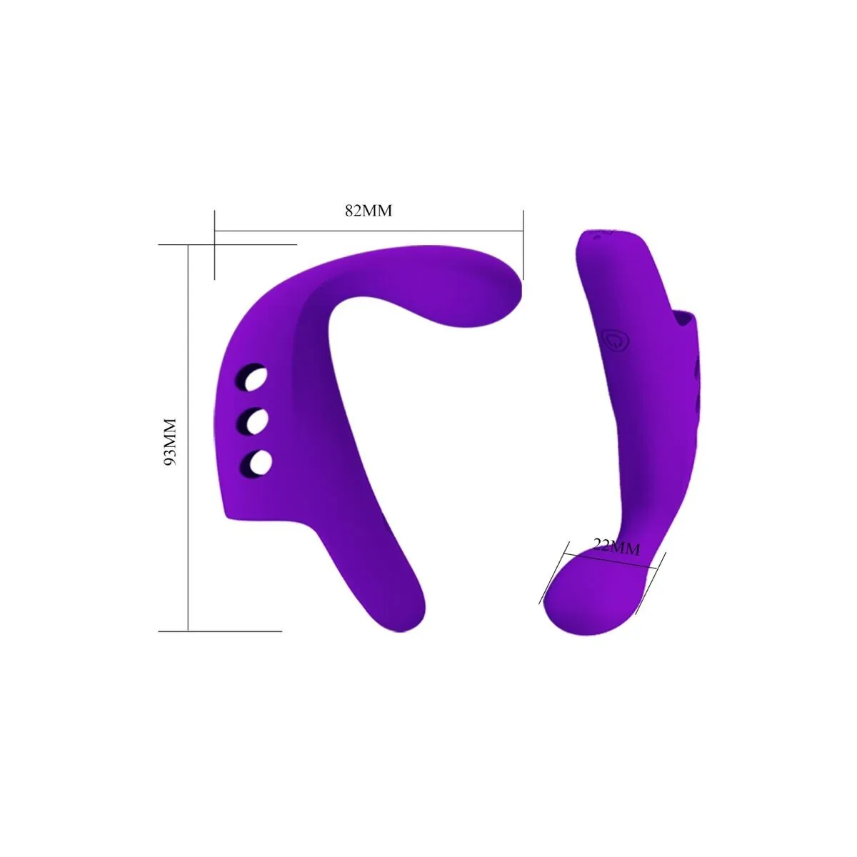 Gorgon Purple wiederaufladbarer Fingervibrator von Pretty Love Smart | Fesselliebe.de