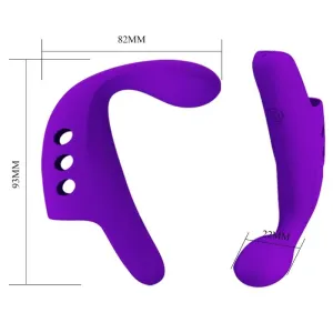 Gorgon Purple wiederaufladbarer Fingervibrator von Pretty Love Smart
