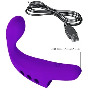 Gorgon Purple wiederaufladbarer Fingervibrator von Pretty Love Smart