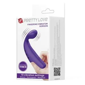 Gorgon Purple wiederaufladbarer Fingervibrator von Pretty Love Smart