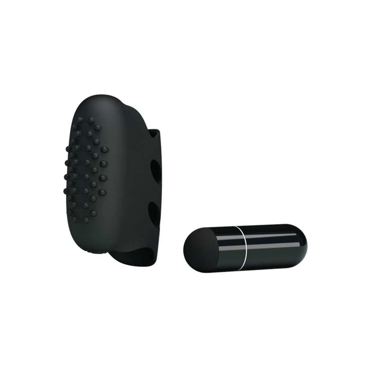 Flirtation Steward Schwarzer Vibrations-Fingerhut von Pretty Love Flirtation | Fesselliebe.de