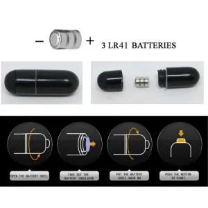 Flirtation Stanford Schwarzer Vibrationsfingerhülle von Pretty Love Flirtation