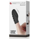 Flirtation Stanford Schwarzer Vibrationsfingerhülle von Pretty Love Flirtation | Fesselliebe.de