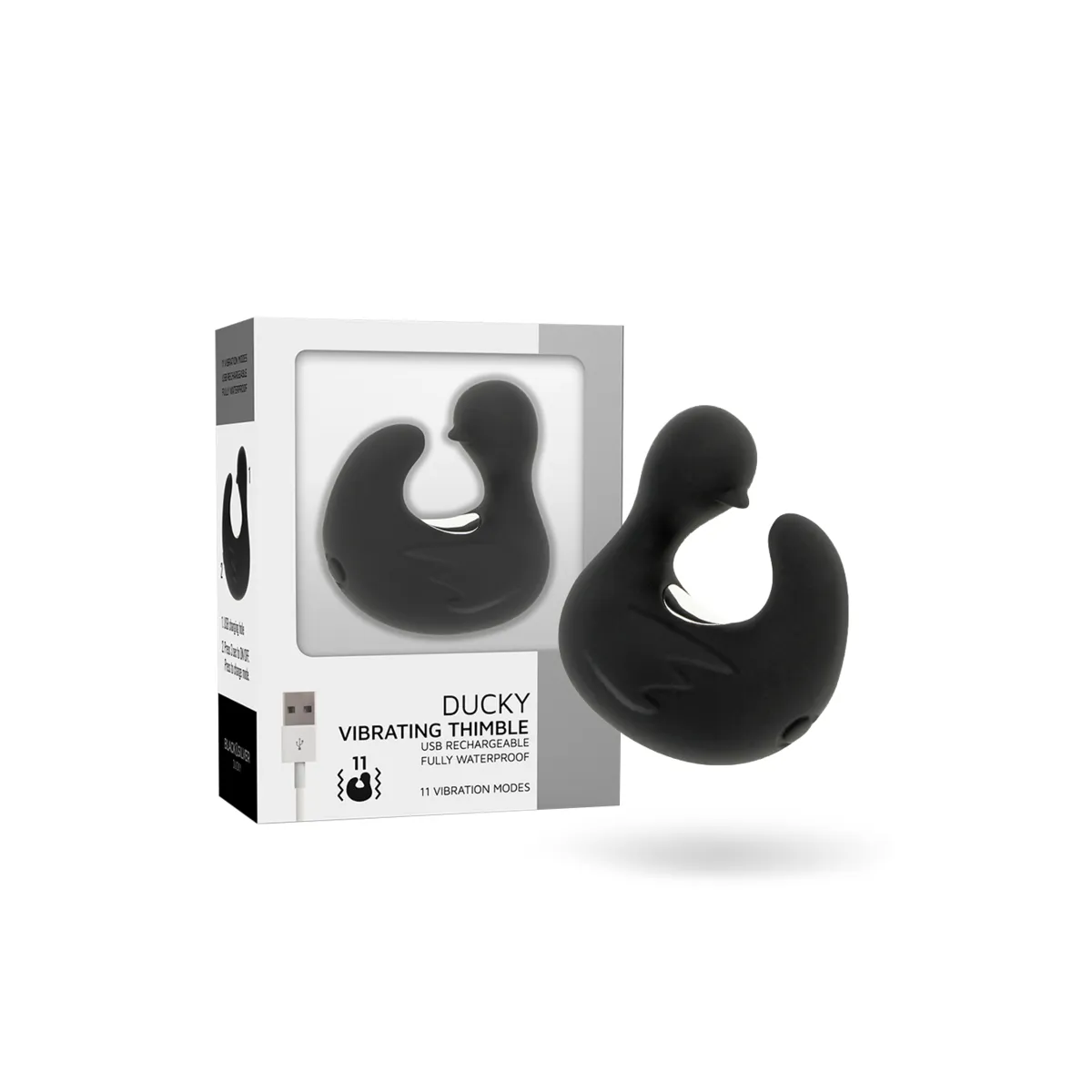 Duckymania wiederaufladbarer Silikon-Stimulierender Entenhühling von Black&Silver | Fesselliebe.de