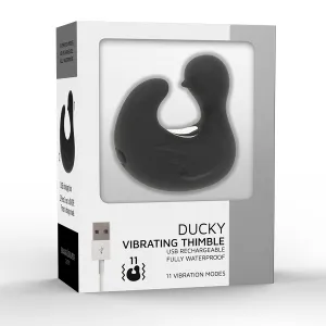Duckymania wiederaufladbarer Silikon-Stimulierender Entenhühling von Black&Silver