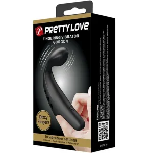 Schwarzer Gorgon-Vibrator-Futsch von Pretty Love Flirtation