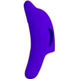 Delphini Leistungsstarker Dunkelblauer Fingerstimulator von Pretty Love | Fesselliebe.de