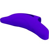 Delphini Leistungsstarker Dunkelblauer Fingerstimulator von Pretty Love | Fesselliebe.de