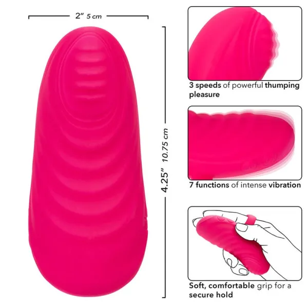 Envy Handmassager mit Rollball, 7 Vibrationen, Rosa von Calexotics | Fesselliebe.de