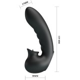 Hobgoblin Vibrierendes Fingerhülle 12 Vibrationen + Klitoris-Stimulator Schwarz von Pretty Love | Fesselliebe.de