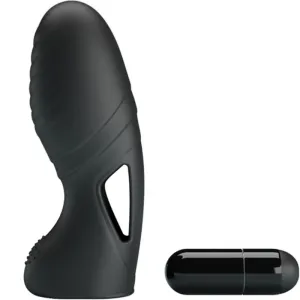 Alan Silikon-Fingervibrator Schwarz von Pretty Love