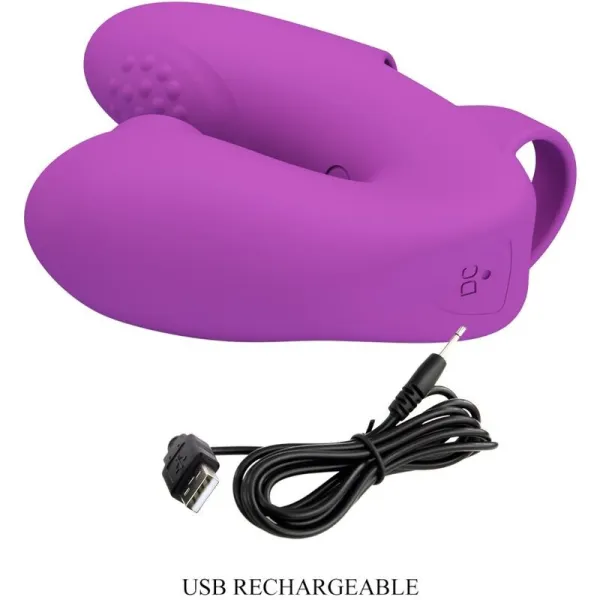 Athena Fingervibrator mit Klitorisstimulator Lila von Pretty Love | Fesselliebe.de