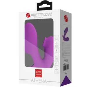 Athena Fingervibrator mit Klitorisstimulator Lila von Pretty Love