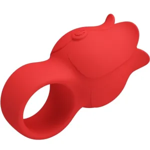 Jae Rose Förmiger Fingervibrator 10 Vibrationen Rot von Pretty Love