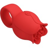 Jae Rose Förmiger Fingervibrator 10 Vibrationen Rot von Pretty Love | Fesselliebe.de