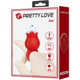 Jae Rose Förmiger Fingervibrator 10 Vibrationen Rot von Pretty Love | Fesselliebe.de