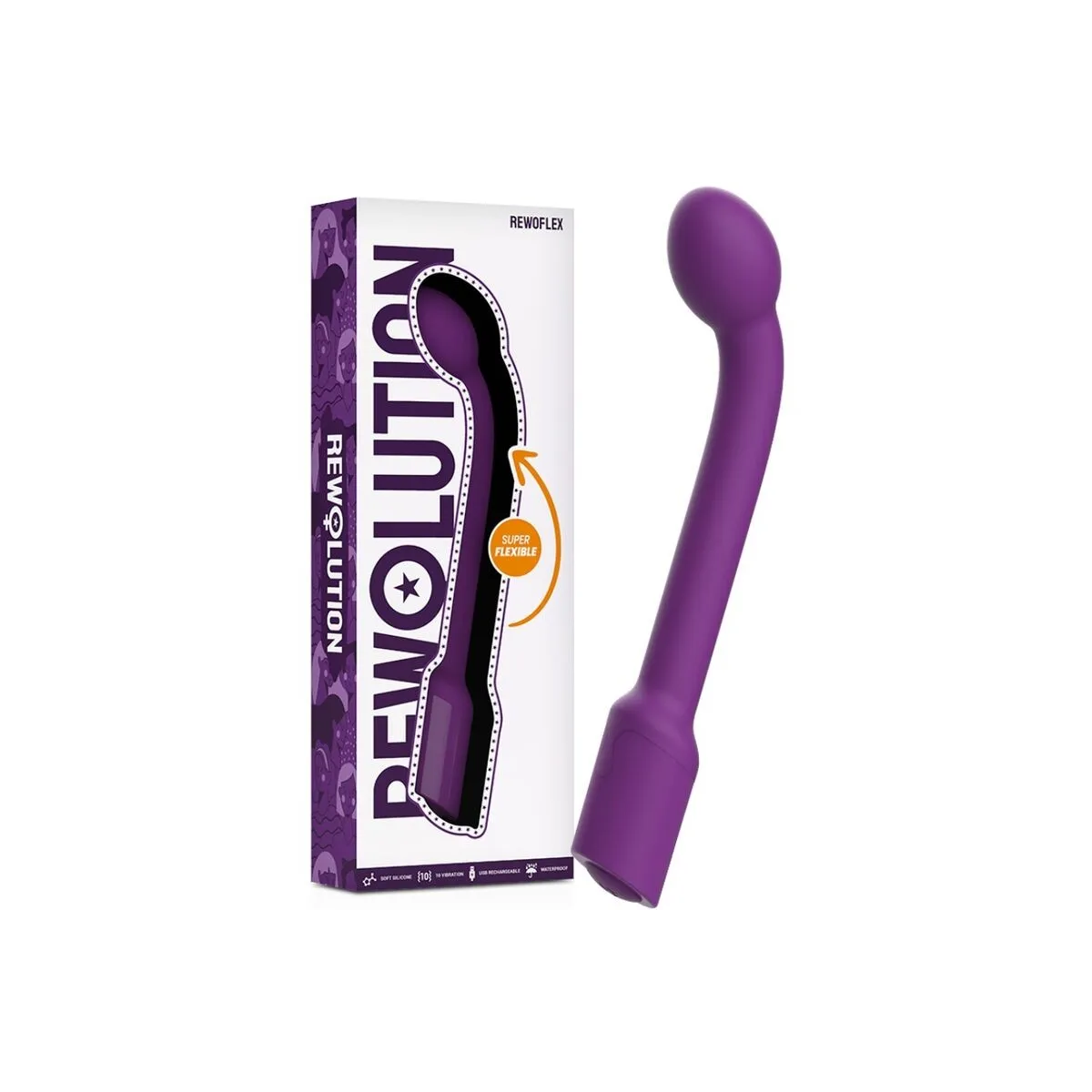 Rewoflex Flexibler G-Punkt-Stimulator-Vibrator von Rewolution | Fesselliebe.de