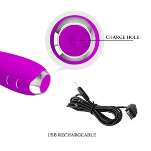 Hector wiederaufladbarer Elektroschock-Vibrator Wasserdicht Lila von Pretty Love Flirtation
