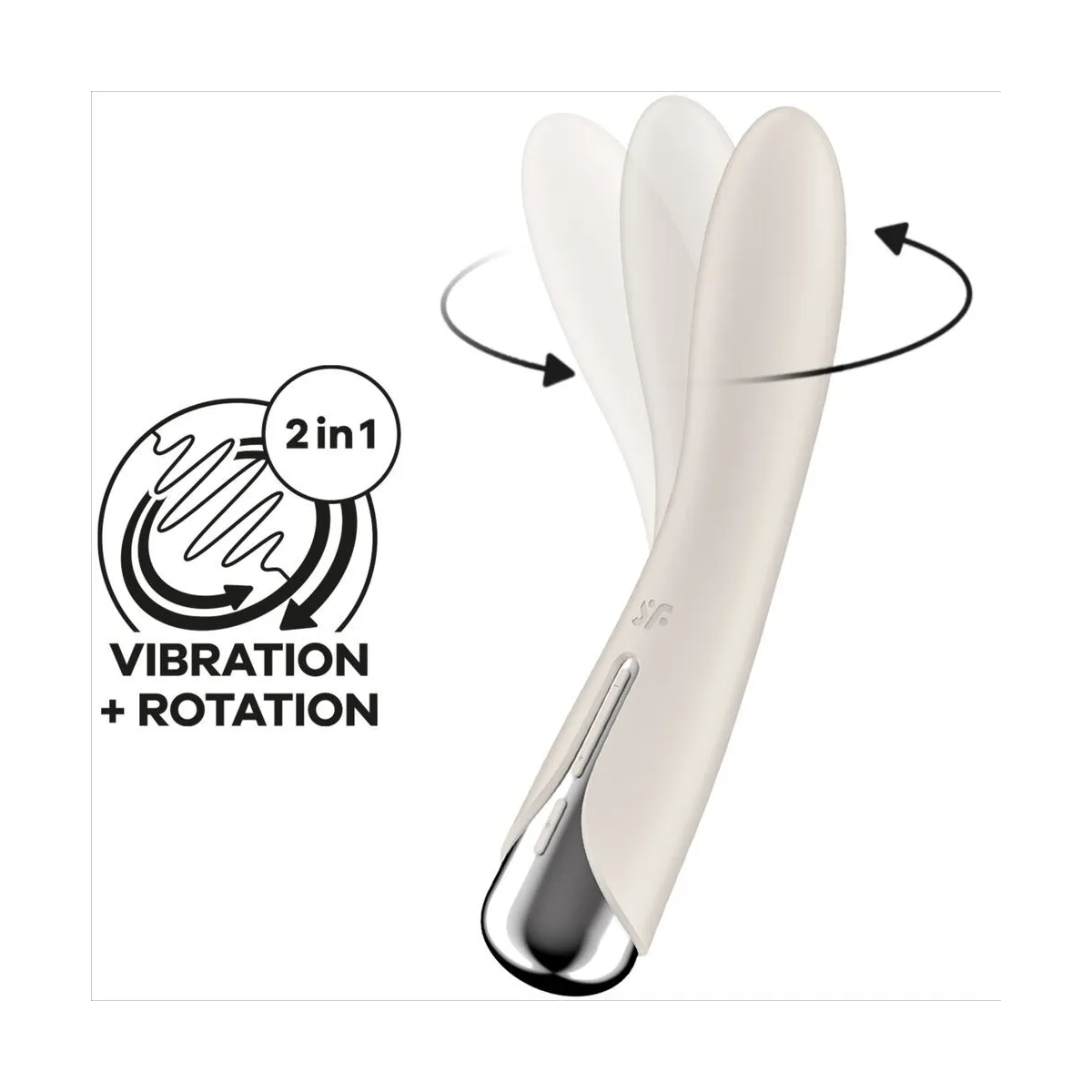 Spinning Vibe 1 G-Spot Beige Rotator Vibrator von Satisfyer Vibrator | Fesselliebe.de