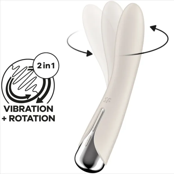 Spinning Vibe 1 G-Spot Beige Rotator Vibrator von Satisfyer Vibrator | Fesselliebe.de