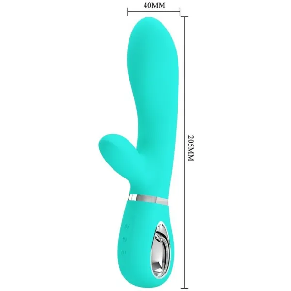 Thomas Multifunktions-G-Spot-Vibrator Aqua Green von Pretty Love Flirtation | Fesselliebe.de