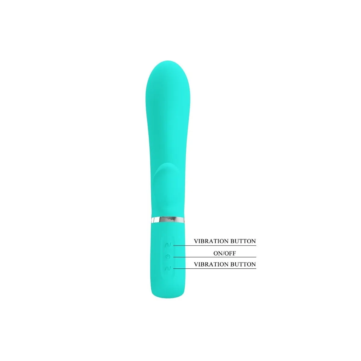 Thomas Multifunktions-G-Spot-Vibrator Aqua Green von Pretty Love Flirtation | Fesselliebe.de