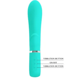 Thomas Multifunktions-G-Spot-Vibrator Aqua Green von Pretty Love Flirtation