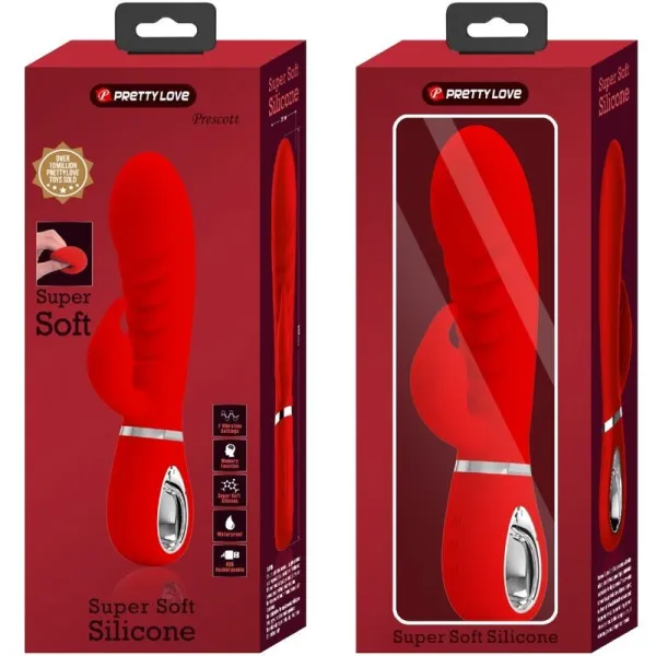 Prescott Multifunktions-G-Spot-Vibrator Rot von Pretty Love Flirtation | Fesselliebe.de