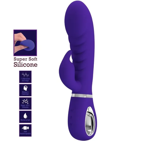 Prescott Multifunktions-G-Spot-Vibrator Lila von Pretty Love Flirtation | Fesselliebe.de