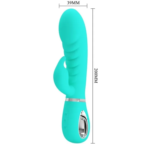 Prescott Multifunktions-G-Spot-Vibrator Aqua Green von Pretty Love Flirtation | Fesselliebe.de