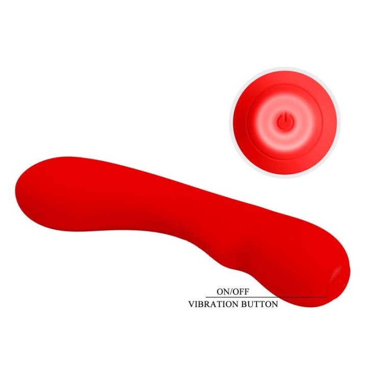 Prescott wiederaufladbarer Vibrator Rot von Pretty Love Smart | Fesselliebe.de