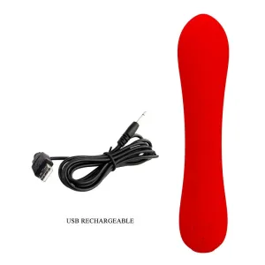 Prescott wiederaufladbarer Vibrator Rot von Pretty Love Smart