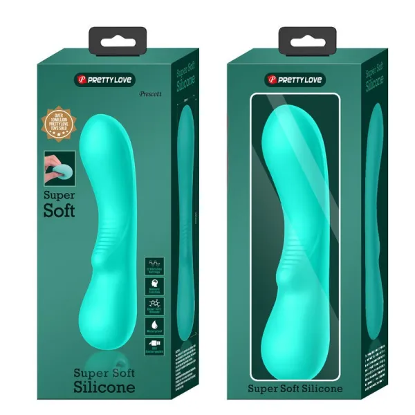 Prescott wiederaufladbarer Vibrator Aqua Green von Pretty Love Smart | Fesselliebe.de