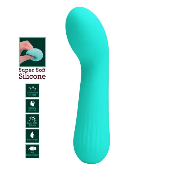 Faun wiederaufladbarer Vibrator Aquagrün von Pretty Love Smart | Fesselliebe.de