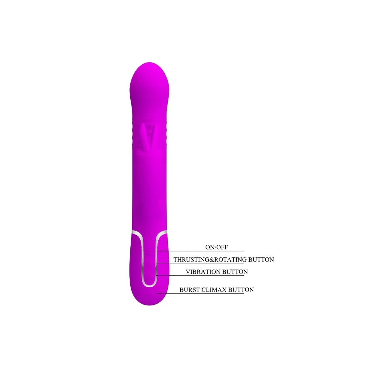 Coale Rabbit Vibrator Perlen Violet von Pretty Love Flirtation | Fesselliebe.de