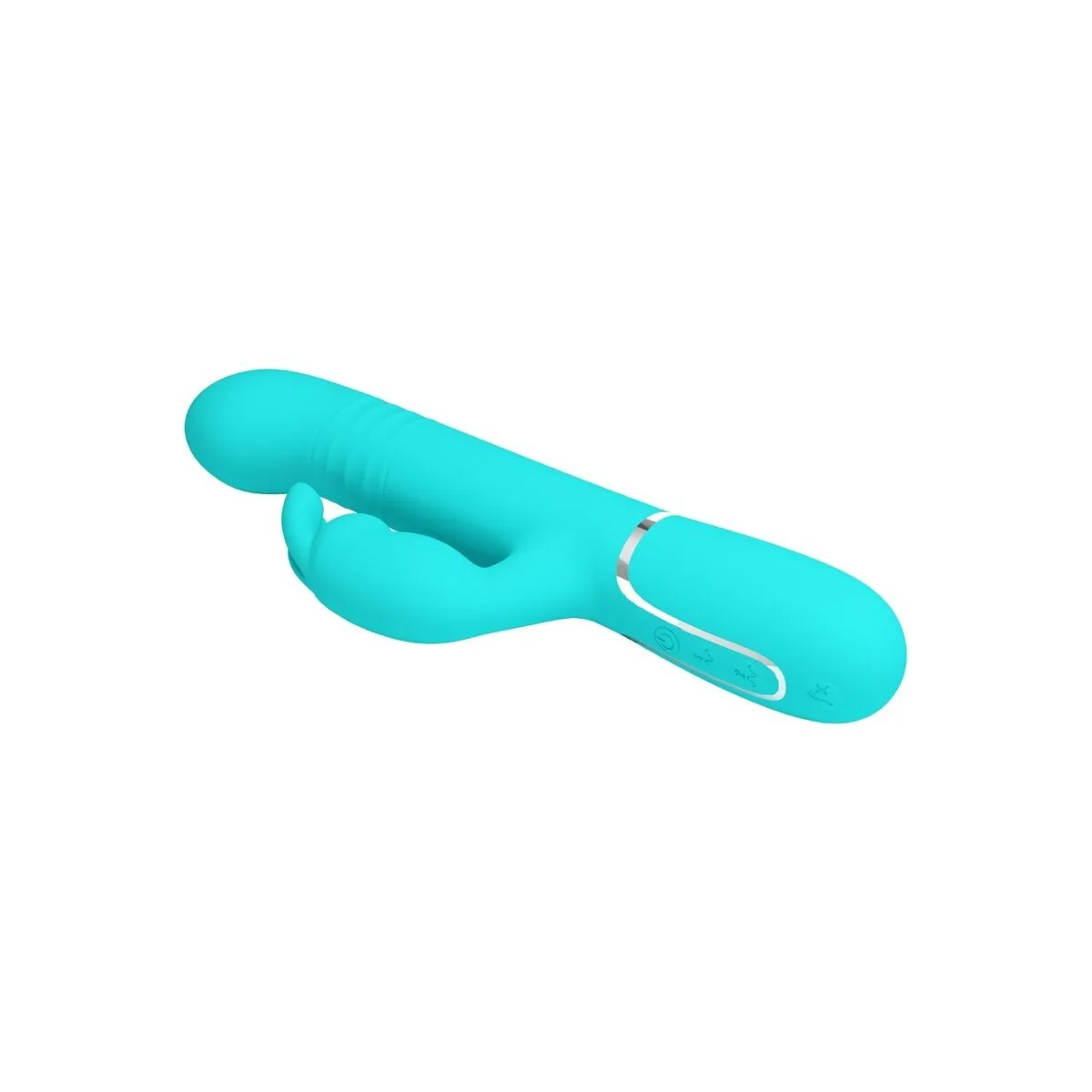 Coale Rabbit Vibrator Perlen Aquagrün von Pretty Love Flirtation | Fesselliebe.de