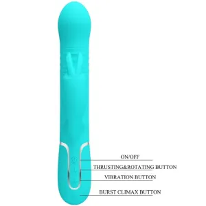 Coale Rabbit Vibrator Perlen Aquagrün von Pretty Love Flirtation