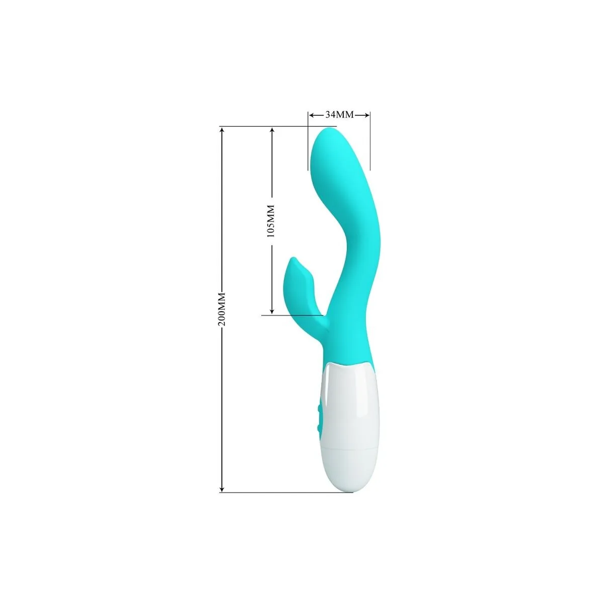 Helliger G-Spot-Vibrator, Aquagrün von Pretty Love Flirtation | Fesselliebe.de