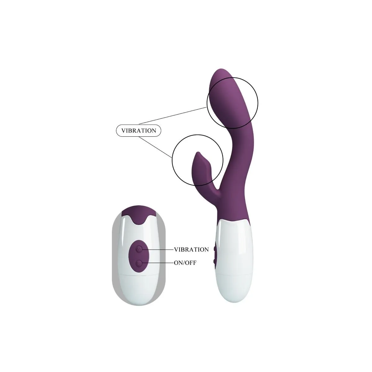 Helliger G-Spot-Vibrator Lila von Pretty Love Flirtation | Fesselliebe.de