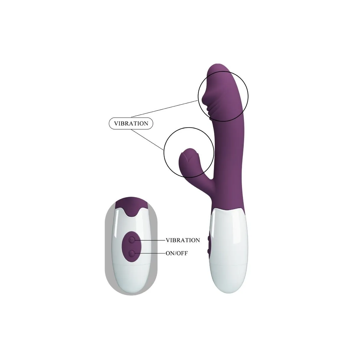 Snappy G-Spot Vibrator Lila von Pretty Love Flirtation | Fesselliebe.de