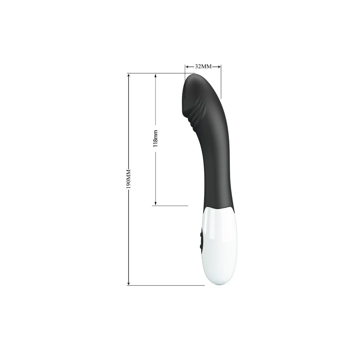 Elemental G-Spot Vibrator 30 Modi Schwarz von Pretty Love Flirtation | Fesselliebe.de