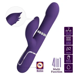 Zalin Rabbit Vibrator Perlen 4 In 1 Lila von Pretty Love Flirtation | Fesselliebe.de